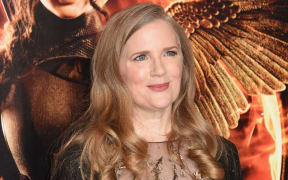 Writer Suzanne Collins attends the Premiere of Lionsgate's "The Hunger Games: Mockingjay - Part 1" at Nokia Theatre L.A. Live on November 17, 2014 in Los Angeles, California.