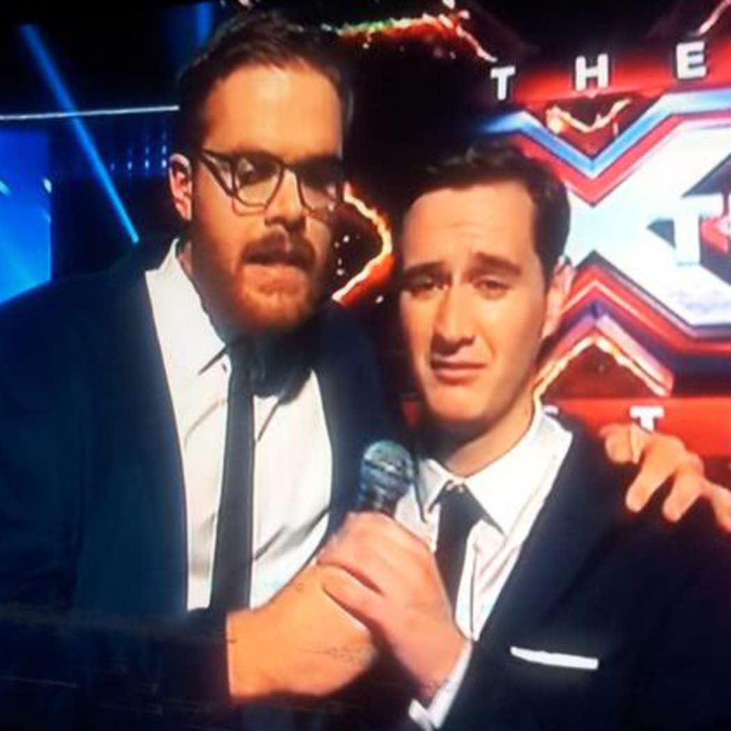 Guy Williams with Joe Irvine on the Xtra Factor.