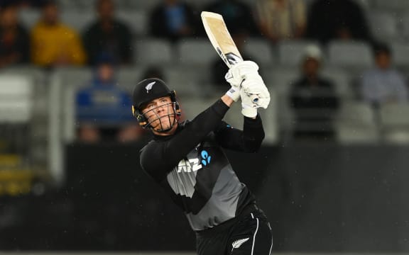 Finn Allen
New Zealand Black Caps v Bangladesh International Twenty20 cricket match. Eden Park, Auckland, New Zealand. Thursday 1 April 2021.