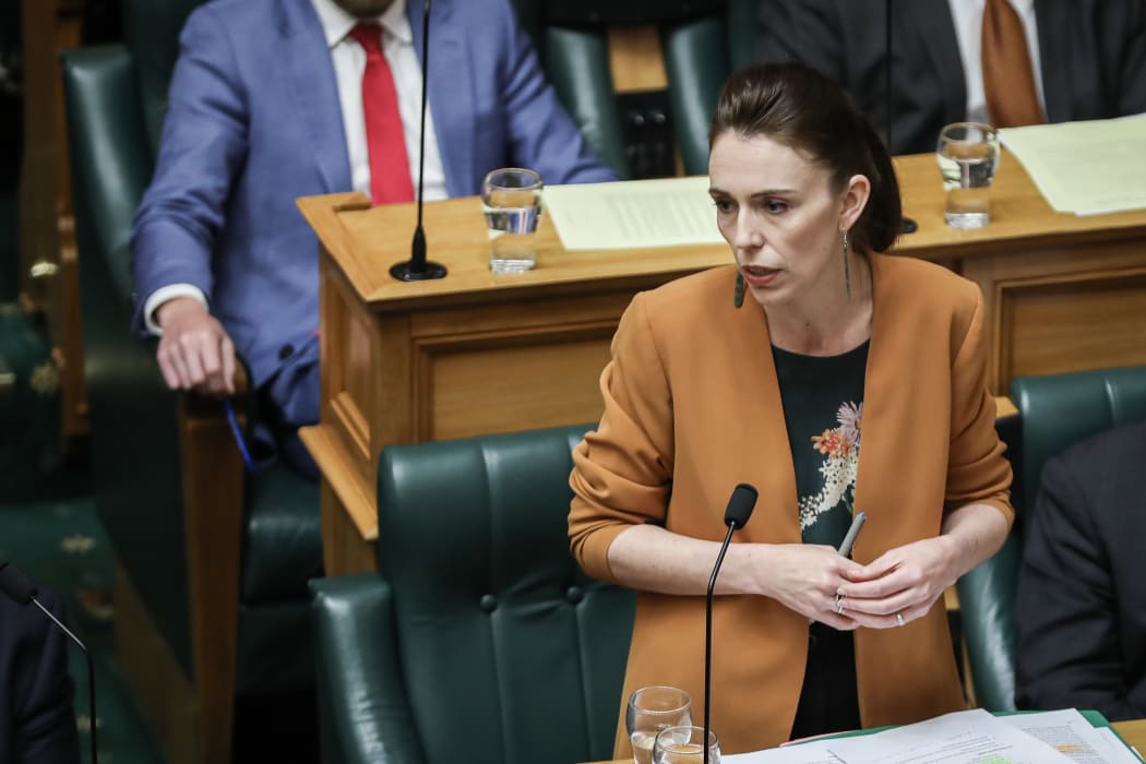 Prime Minister Jacinda Ardern answers questions in the House