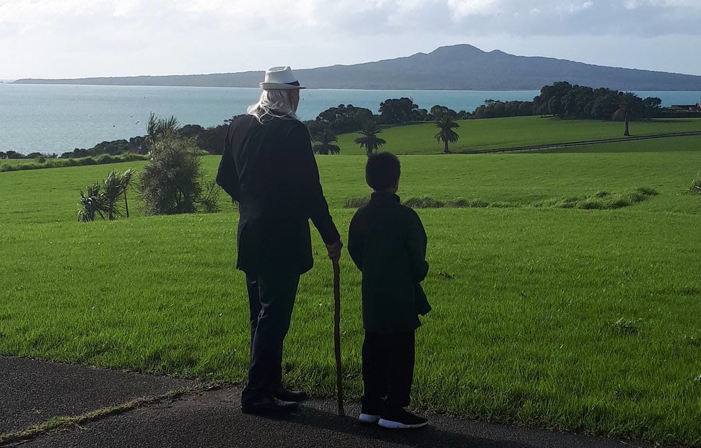 Taiaha Hawke at Takaparawhau on the 40th commemorations since the land occupation.