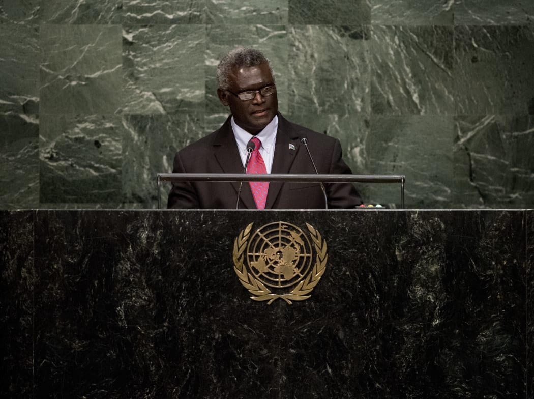 The Prime Minister of Solomon Islands Manasseh Sogavare