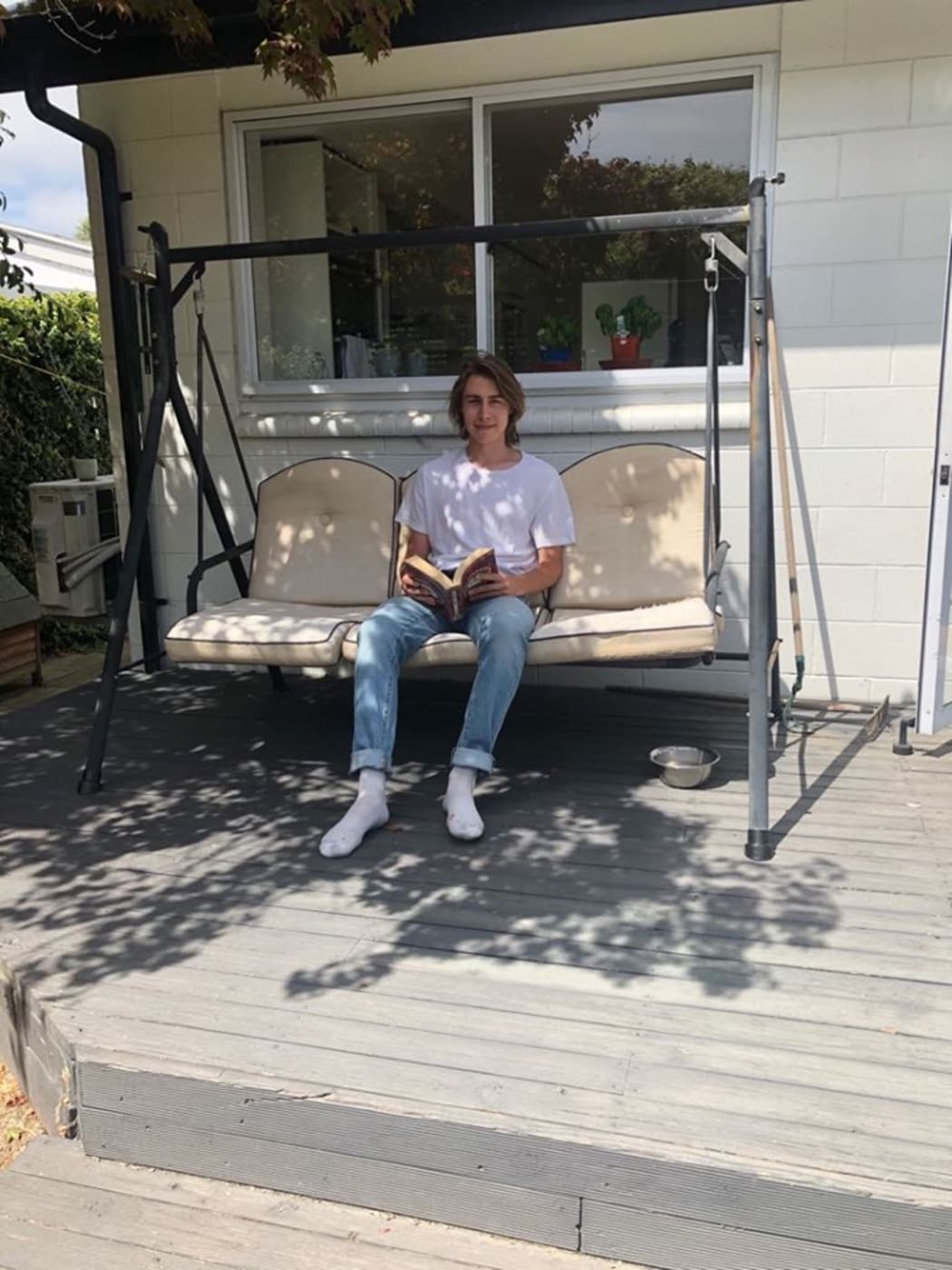 Jesse Northcoat spends time reading and writing when in self-isolation.