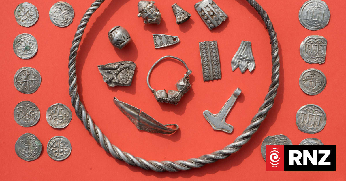 Unearthed treasure linked to viking king