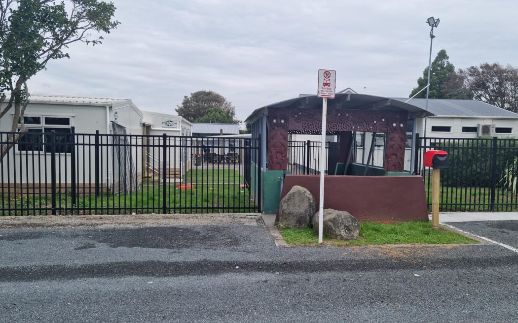 Te Kura o Ngaruahine Rangi, corner of Hastings and Eltham Rd. The accident happened a few kilometres up Hastings Rd.