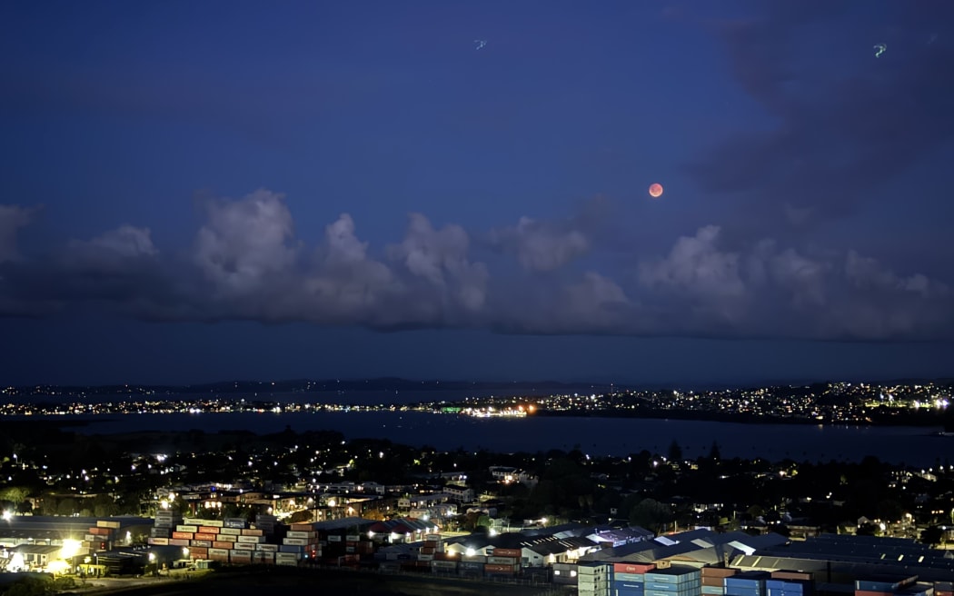 Lucas Zeng captured this photo of the blood moon lunar eclipse, on Friday 14 March, 2025.