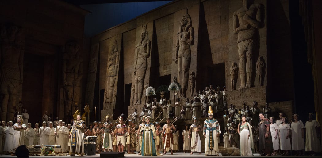 A scene from Aida at The Met