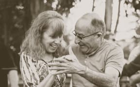 older couple dancing