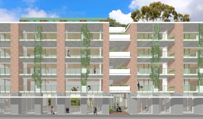 Space Craft's award-winning mid-rise apartment complex design.