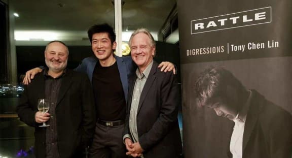 Steve Garden, Tony Chen Lin, Kenneth Young at Tony's debut CD launch