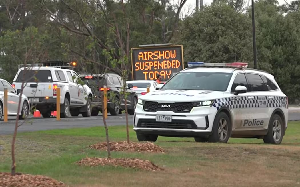 The airshow is resuming on Saturday after being suspended following Friday's crash.
