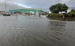 Flooding at Kokiri Marae Kohanga in the Wellington suburb of Petone.