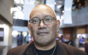 04072016 Photo: Rebekah Parsons-King. Maori language week kicks off with a parade from Wellington Train Station to Te Papa. 4000+ people paraded through wellington to promote Te Reo. Ngahiwi Apanui, Chief Executive, Maori Language Commission.