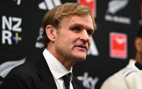 New Zealand head coach Scott Robinson, Lipovitan-D Series, New Zealand All Blacks v France.