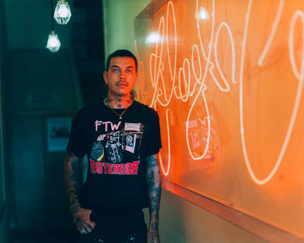 Tattoo artist Stefan ‘Spider' Sinclair.