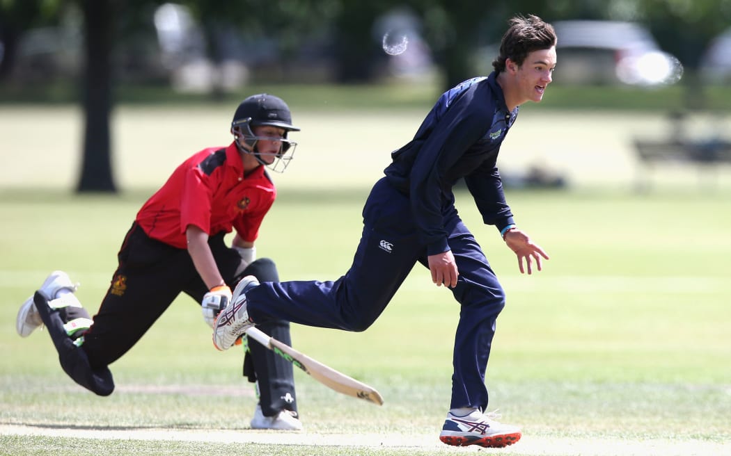 St Andrew's College and Hamilton Boys' High School do battle in the 2019 Gillette Cup final in Christchurch.