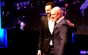 PM Christopher Luxon at the Amazon Web Services launch in Auckland on Tuesday.