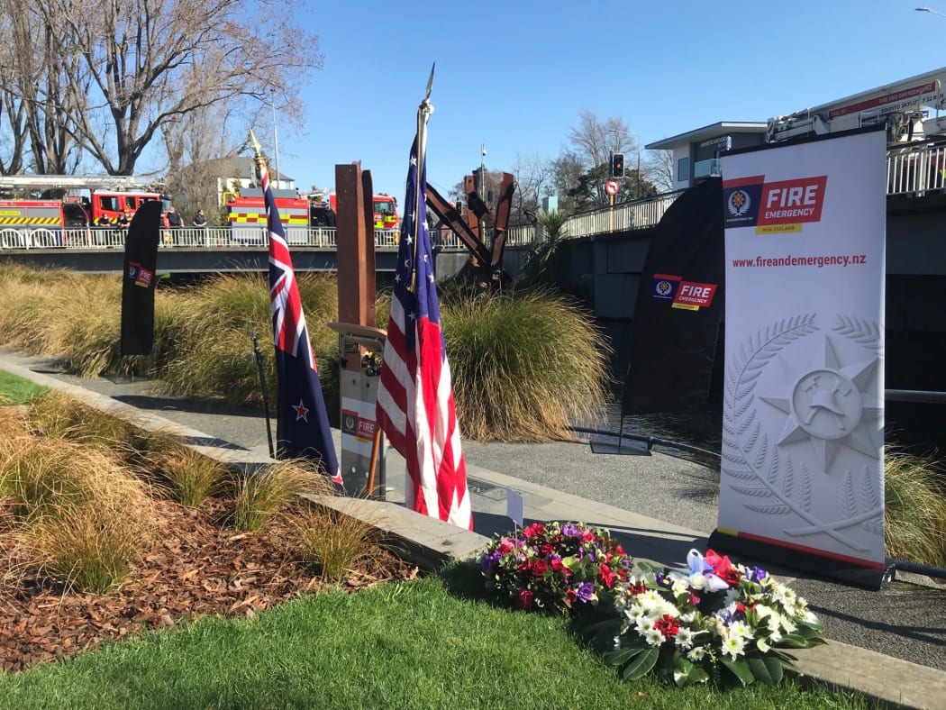 9/11 memorial in Christchurch.