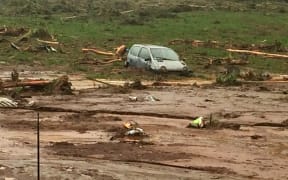 Torrential rain caused widespread destruction