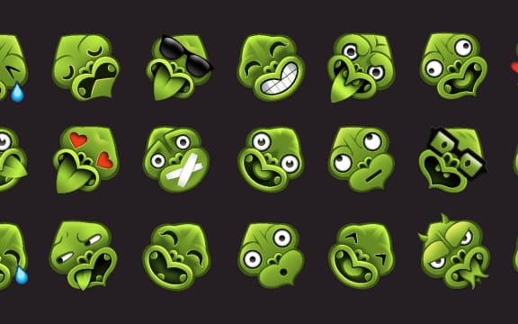 Some of the emotiki - the Māori emoji