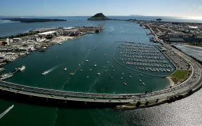 Tauranga’s marine precinct, in the lower left corner of the photo, was sold for $13m to a Christchurch developer.