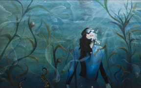 Seaweed mural