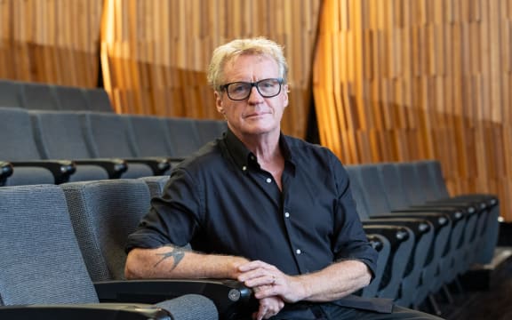 Don McGlashan pictured before his Lilburn Lecture at the National Library, Wellington, 6 November 2025.