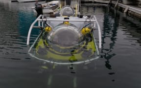 The Argonauta, a three-person submersible which is rated to go down to 1300 metres.