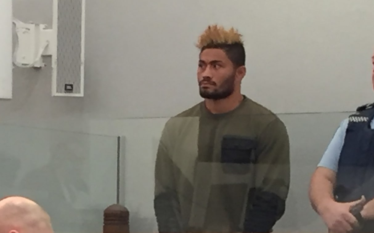 Melbourne Rebels player Amanaki Mafi appears in court.