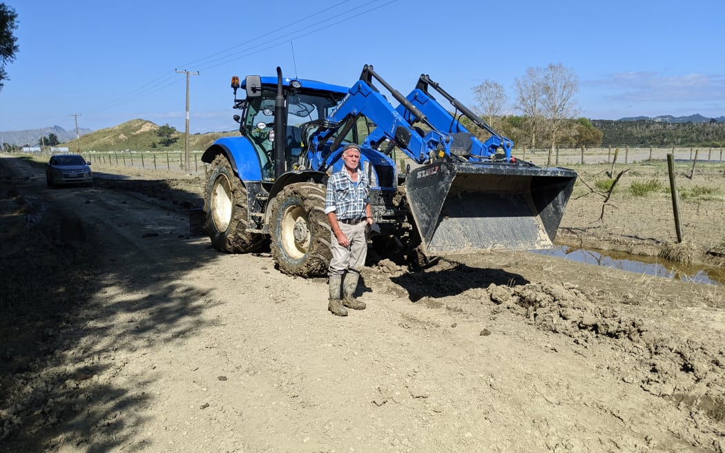 Nearly 90 hectares of Ray Phillips' land in Tolaga Bay was covered in silt after Cyclone Gabrielle.