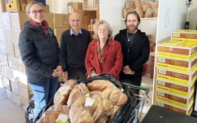 St Vincent de Paul's Ōtāhuhu centre's advocacy team Renee Joseph, Simon Collins, Alanah Bacon and Jordan Cooke.
