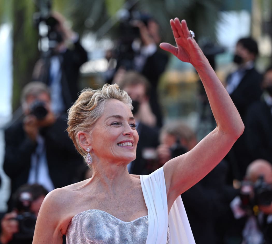 Actress Sharon Stone at the Cannes Film Festival.