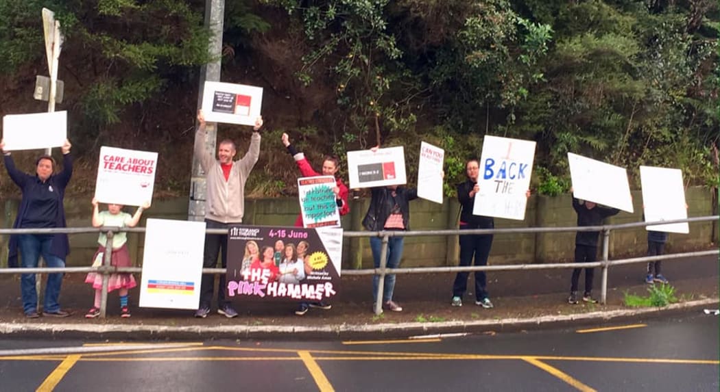 Parents supporting Teachers mega strike