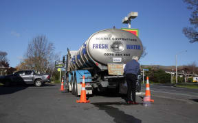 Drinking water stations have been set up around Havelock North.