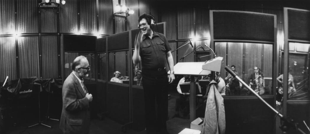 Ivor Raymonde in the studio