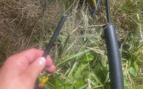 Cut wires at the environmental monitoring equipment in Rai Valley. Replacing the wiring will cost ratepayers $4000, council says.