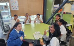 Lunchtime at Porirua College.