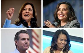 Kamala Harris, Gretchen Whitmer, Gavin Newsom, Michelle Obama