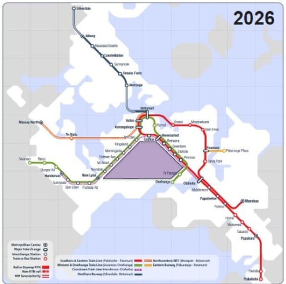 Auckland Transport believes Light Rail could be the answer to serve a triangle it calls "the void" between the western and southern rail lines.