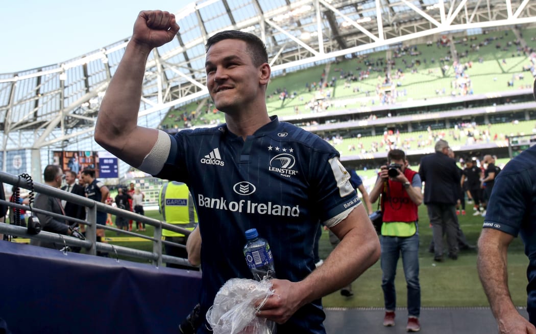 Heineken Champions Cup Semi-Final, Aviva Stadium, Dublin 21/4/2019
Leinster vs Toulouse
Leinster's Johnny Sexton and Rob Kearney celebrate after the game
Mandatory Credit ©INPHO/Dan Sheridan