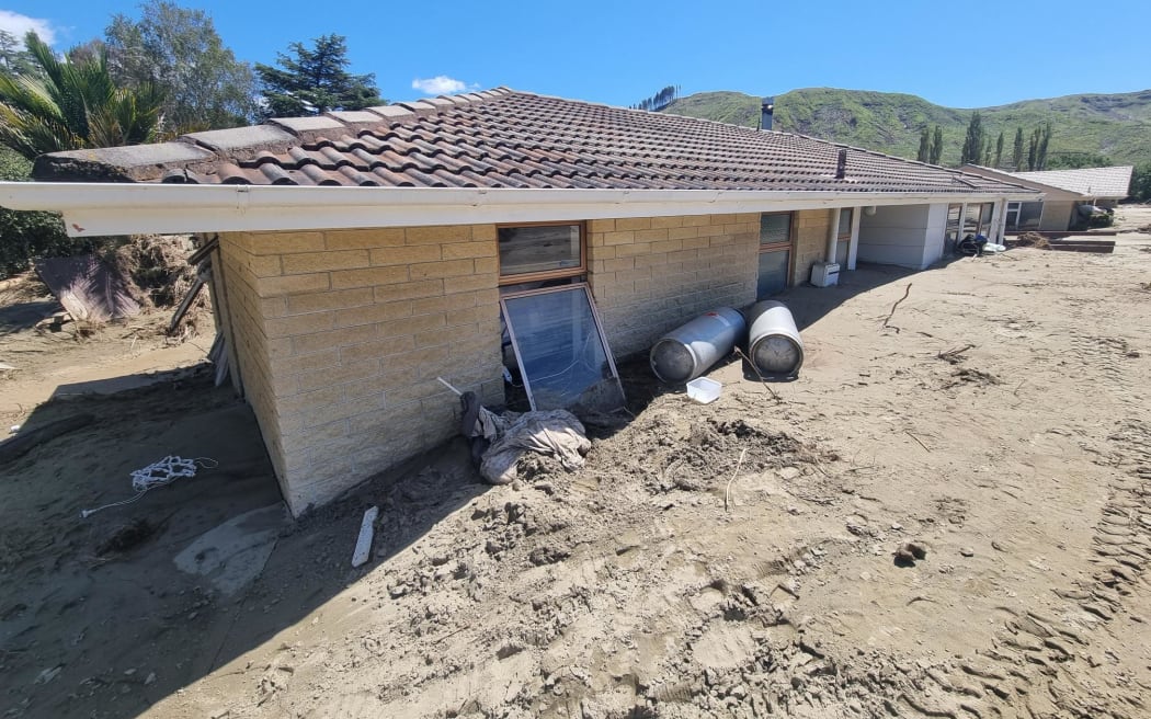 Flood damage in the Esk Valley in Hawke’s Bay.