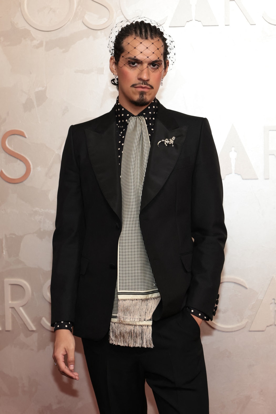 HOLLYWOOD, CALIFORNIA - MARCH 02: Omar Apollo attends the 97th Annual Oscars at Dolby Theatre on March 02, 2025 in Hollywood, California.   Monica Schipper/Getty Images/AFP (Photo by Monica Schipper / GETTY IMAGES NORTH AMERICA / Getty Images via AFP)