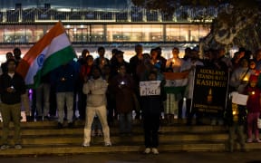 About a hundred people gathered at Auckland’s Aotea Square for a candlelight vigil expressing solidarity with victims of Tuesday’s terror attack in Indian-administered Kashmir.