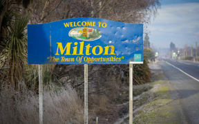 Milton sign
Milton is in the Clutha District, Otago.
