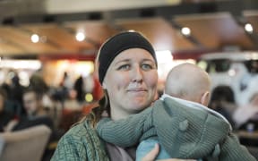 Mona Oliver and baby trying to get to Hamilton
