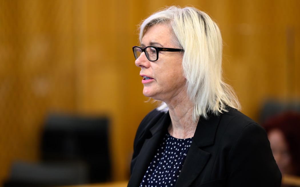 280425 KAI SCHWOERER
Pip Currie speaks for Corrections during the coroner's inquest looking into the oversights before the murder of Juliana Bonilla-Herrera.