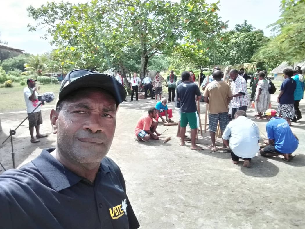 Edgar Howard Woleg reporting from remote Torba province, Vanuatu