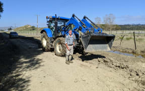 Nearly 90 hectares of Ray Phillips' land in Tolaga Bay was covered in silt after Cyclone Gabrielle.