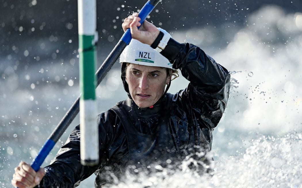 Luuka Jones of New Zealand in action.