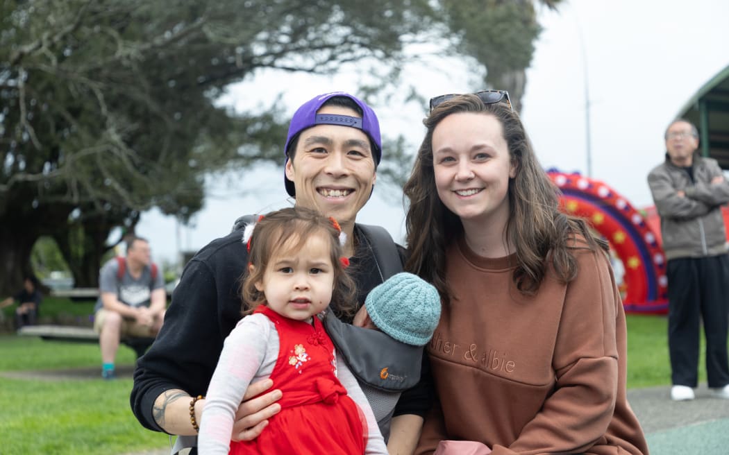 Justin Fong is the second generation of Chinese New Zealander, he says it's a good opportunity for his family to reconnect to the Chinese heritage by attending the Auckland Moon Festival.